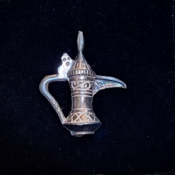 Minitaure Antique Islamic Damascus Sterlin Silver Sultans Royal Teapot 3D Frame - Picture 2 of 4